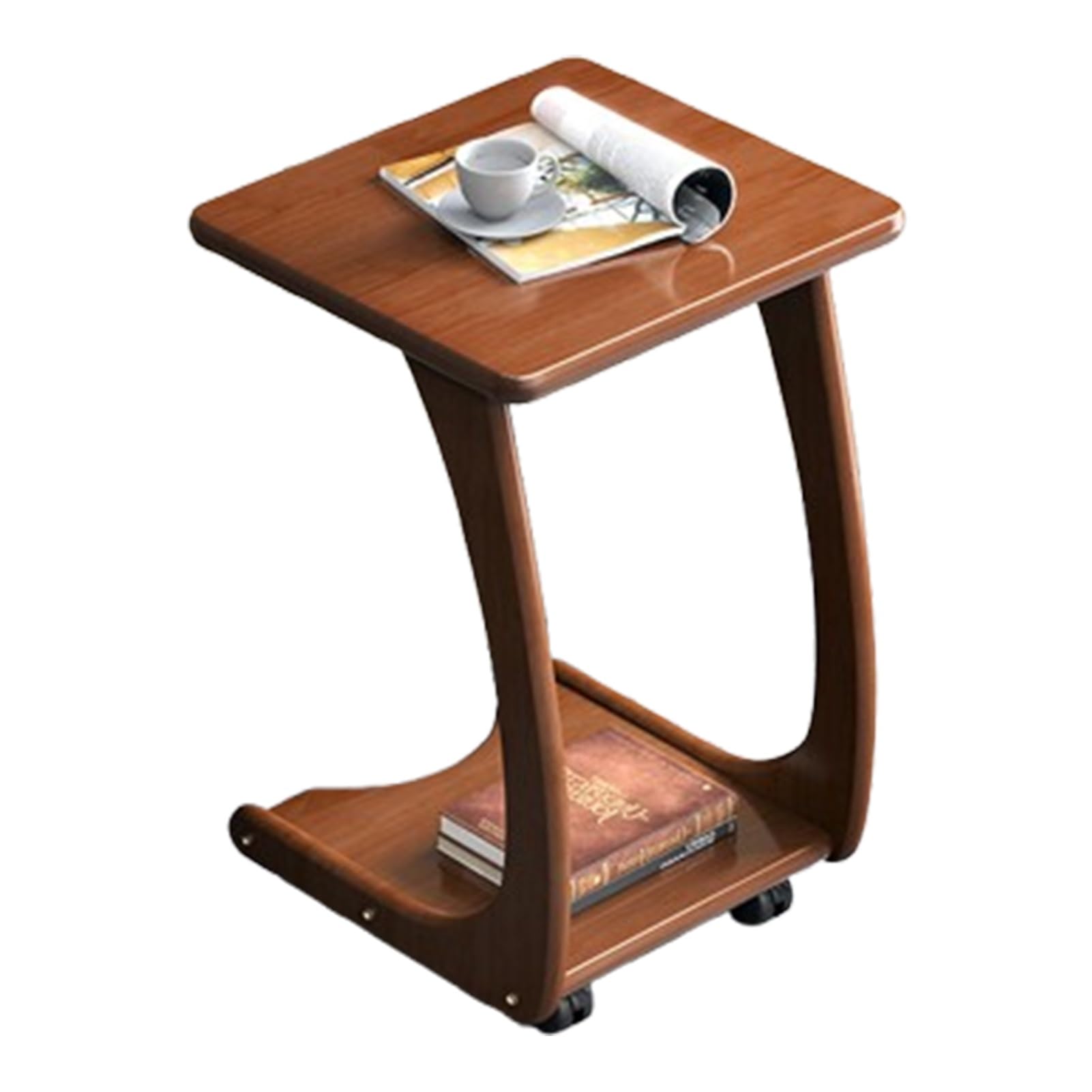 Amazon.com: YVYKFZD C Shaped Side Table, 360° Swivel Couch End